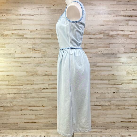 Levi’s Made and Crafted Chambray Splash Dress Womens Size 0 Blue with Pockets - Picture 6 of 14